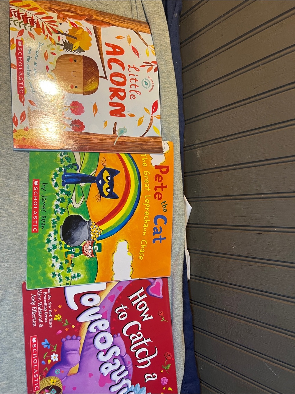 Scholastic Picture Book Trio - Orange, Green, Purple Covers